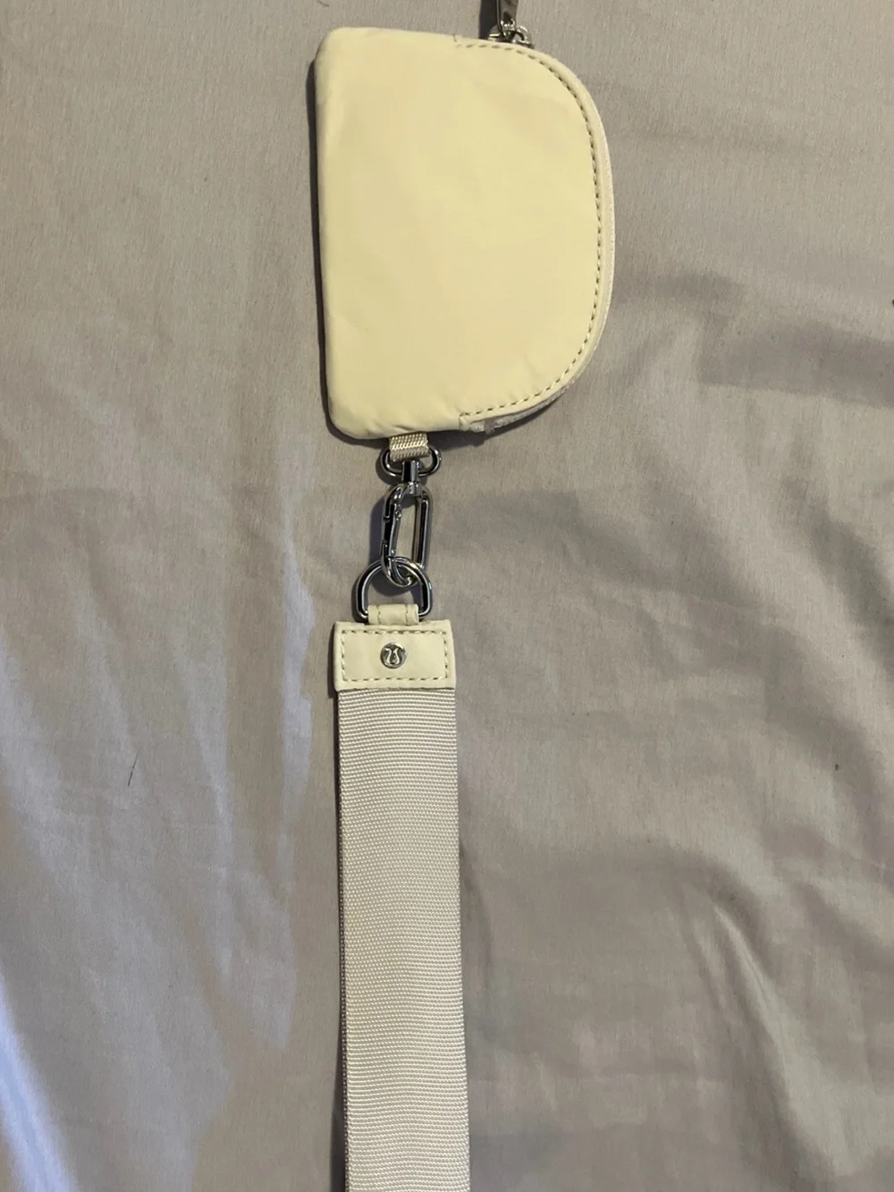 lululemon athletica Cream Mini Wallet with Strap